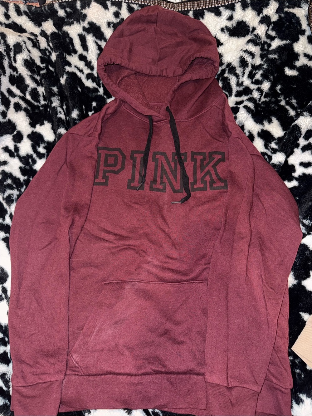 VS Pink maroon hoodie S